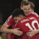 UEFA EUROPA LEAGUE & CONFERENCE LEAGUE MATCHES : 02/10/2025  (PHOTO – NOTTINGHAM FOREST’S CHRIS WOOD CELEBRATES)