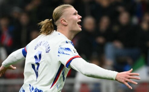 FIFA WORLD CUP EUROPEAN QUALIFYING : ITALY VS NORWAY – 16/11/2025  (PHOTO – ERLING HAALAND CELEBRATES)