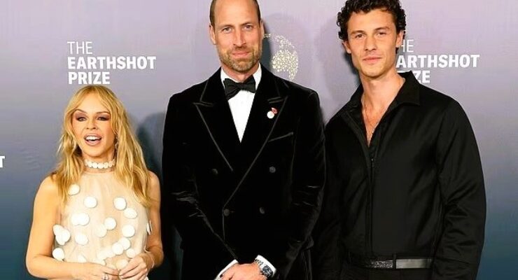 THE FIFTH EARTHSHOT PRIZE AWARD EVENT WAS BOTH INSIGHTFUL AND EXTREMELY GLAMOROUS! (PHOTO – PRINCE WILLIAM, KYLIE MINOGUE AND SHAWN MENDES)