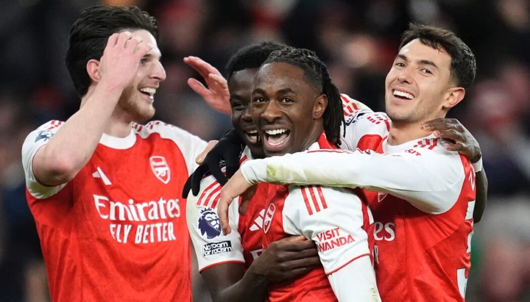 PREMIER LEAGUE :  ARSENAL VS TOTTENHAM HOTSPUR – 23/11/2025  (PHOTO – ARSENAL CELEBRATE)