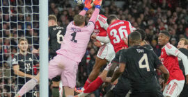 CHAMPIONS LEAGUE : ARSENAL VS BAYERN MUNICH – 26/11/2025  (PHOTO – JURRIEN TIMBER SCORES BRILLIANT GOAL!)