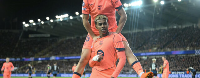 CHAMPIONS LEAGUE : WEDNESDAY – 05/11/2025 (PHOTO – LAMINE YAMAL CELEBRATES)