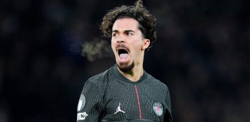 CHAMPIONS LEAGUE :  WEDNESDAY – PSG VS TOTTENHAM & LIVERPOOL VS PSV EINDHOVEN – 26/11/2025  (PHOTO – VITINHA CELEBRATES)