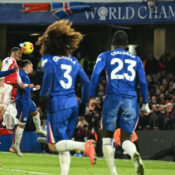 PREMIER LEAGUE : CHELSEA VS ARSENAL – 30/11/2025 (PHOTO – MIKEL MERINO EQUALISES FOR ARSENAL)