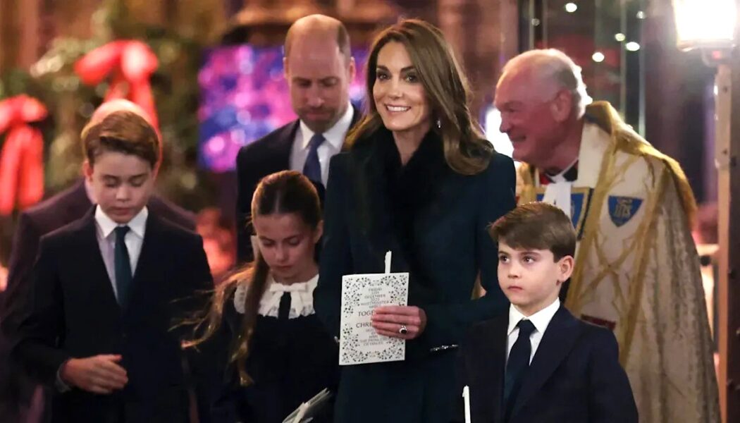 PRINCESS KATE ATTENDS JOYFUL CAROL SERVICE WITH FAMILY