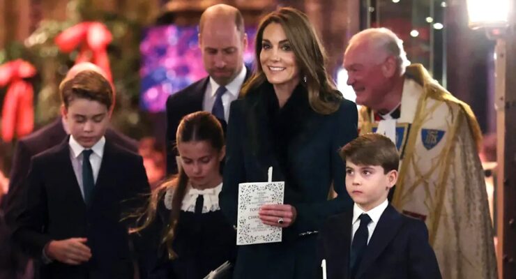 PRINCESS KATE ATTENDS JOYFUL CAROL SERVICE WITH FAMILY
