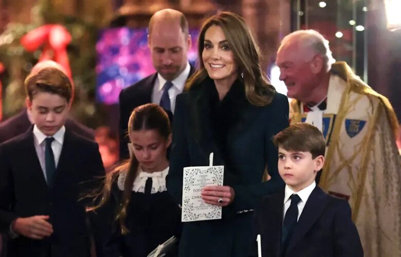 PRINCESS KATE ATTENDS JOYFUL CAROL SERVICE WITH FAMILY