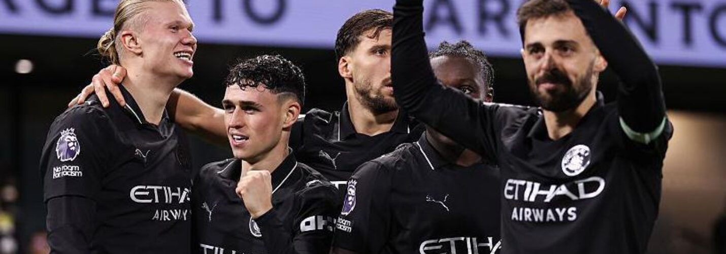 PREMIER LEAGUE :  FULHAM VS MANCHESTER CITY – 02/11/2025 (PHOTO – MAN CITY CELEBRATE)