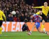 UEFA CONFERENCE LEAGUE : CRYSTAL PALACE VS KUPS KUOPIO – 18/12/3035 (PHOTO – JUSTIN DEVENNEY SCORES FOR CRYSTAL PALACE)