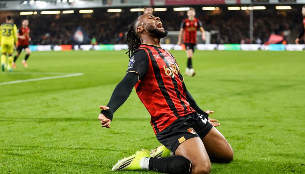 PREMIER LEAGUE MATCHES FROM 07/01/2026  (PHOTO – ANTOINE SEMENYO CELEBRATES SCORING LATE WINNER FOR BOURNEMOUTH)