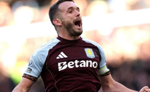PREMIER LEAGUE : ASTON VILLA VS NOTTINGHAM FOREST – 03/01/2026  (PHOTO – JOHN MCGINN CELEBRATES)