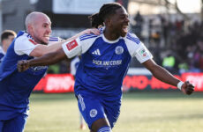 FA CUP :  MACCLESFIELD VS CRYSTAL PALACE – 10/01/2026 (PHOTO ISAAC BUCKLEY-RICKETTS CELEBRATES)