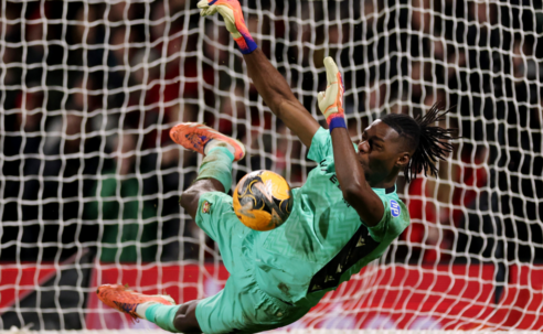FA CUP : WREXHAM VS NOTTINGHAM FOREST – 09/01/2026  (PHOTO – ARTHUR OKONKWO SAVES DECIDING PENALTY)