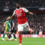 FA CUP FOURTH ROUND : SUNDAY – 15/02/2026  (PHOTO – NONI MADUEKE CELEBRATES)