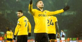 PREMIER LEAGUE : WOLVES VS ASTON VILLA – 27/02/2026  (PHOTO – JOAO GOMES CELEBRATES)