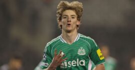 CHAMPIONS LEAGUE KNOCKOUT PLAY-OFFS : QARABAG FK VS NEWCASTLE UNITED – 18/02/2026 – (PHOTO – ANTHONY GORDON SCORED FOUR GOALS!)