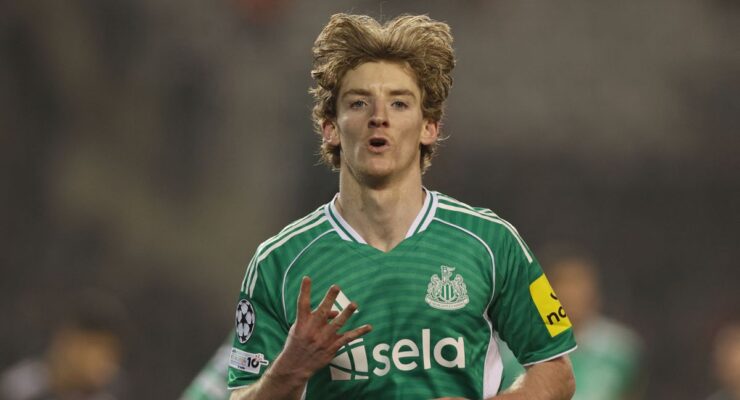 CHAMPIONS LEAGUE KNOCKOUT PLAY-OFFS : QARABAG FK VS NEWCASTLE UNITED – 18/02/2026 – (PHOTO – ANTHONY GORDON SCORED FOUR GOALS!)