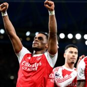 PREMIER LEAGUE : SUNDAY – 01/03/2026  (PHOTO – JURRIEN TIMBER CELEBRATES)