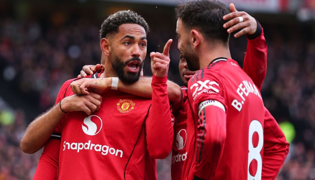 PREMIER LEAGUE :  SUNDAY – 15/03/2026  (PHOTO – ‘ANIMATION’😊BETWEEN BRUNO FERNANDES AND MATHEUS CUNHA)