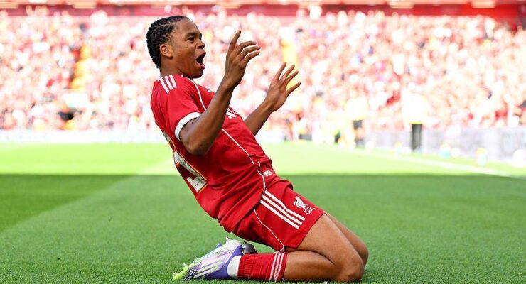 PREMIER LEAGUE :  SATURDAY – 11/04/2026  (PHOTO – RIO NGUMOHA CELEBRATES)