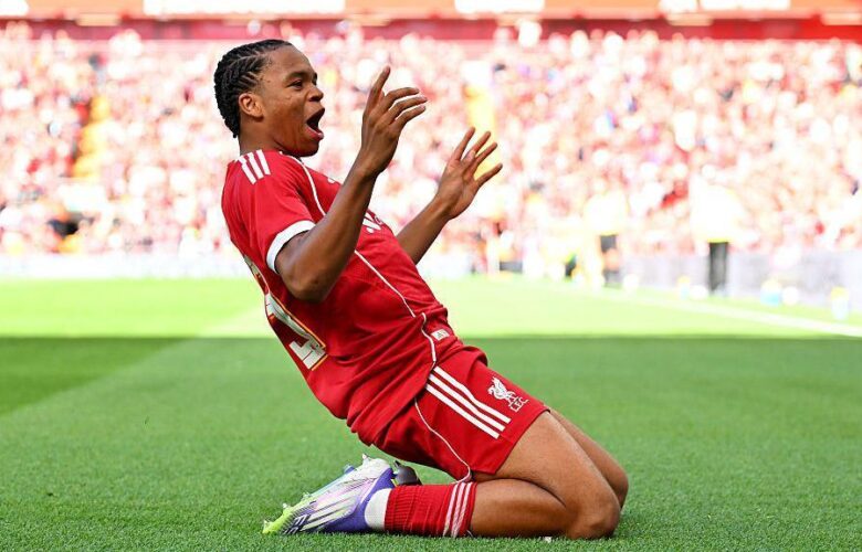 PREMIER LEAGUE :  SATURDAY – 11/04/2026  (PHOTO – RIO NGUMOHA CELEBRATES)