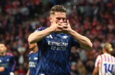 CHAMPIONS LEAGUE SEMI-FINAL : ATLETICO MADRID VS ARSENAL – 29/04/2026 (PHOTO – VIKTOR GYOKERES CELEBRATES)