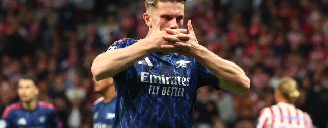 CHAMPIONS LEAGUE SEMI-FINAL : ATLETICO MADRID VS ARSENAL – 29/04/2026 (PHOTO – VIKTOR GYOKERES CELEBRATES)