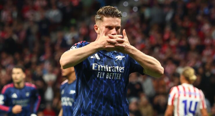 CHAMPIONS LEAGUE SEMI-FINAL : ATLETICO MADRID VS ARSENAL – 29/04/2026 (PHOTO – VIKTOR GYOKERES CELEBRATES)