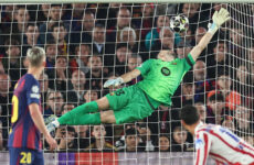 CHAMPIONS LEAGUE QUARTER FINALS :  08/04/2026  (PHOTO – JULIAN ALVAREZ SCORES FOR ATLETICO MADRID)