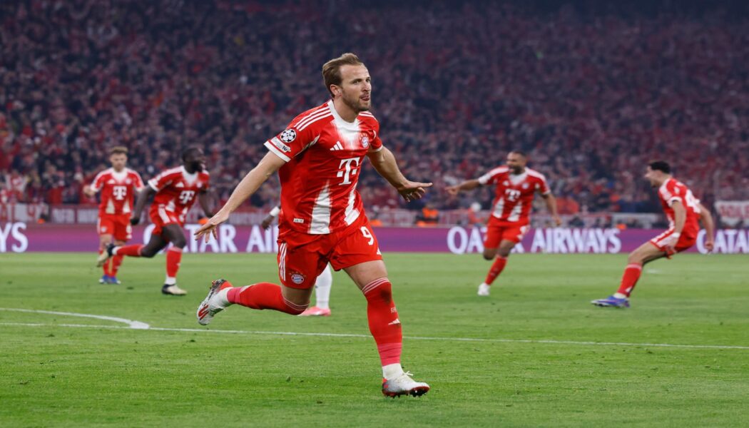 CHAMPIONS LEAGUE QUARTER-FINALS :  WEDNESDAY – 15/04/2026 (PHOTO – HARRY KANE CELEBRATES)