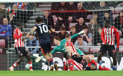 PREMIER LEAGUE : SUNDERLAND VS NOTTINGHAM FOREST – 24/04/22026  (PHOTO – MORGAN GIBBS-WHITE SCORES FOR FOREST)