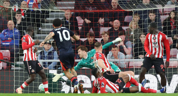 PREMIER LEAGUE : SUNDERLAND VS NOTTINGHAM FOREST – 24/04/22026  (PHOTO – MORGAN GIBBS-WHITE SCORES FOR FOREST)