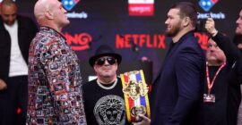 TYSON FURY AND ARSLANBEK MAKHMUDOV FACE OFF BEFORE TOMORROW’S FIGHT!