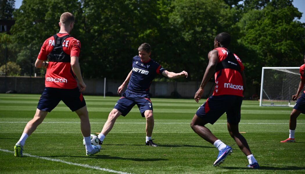 CRYSTAL PALACE TRAIN AHEAD OF THEIR MATCH AGAINST RAYO VALLECANO TONIGHT!