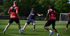 CRYSTAL PALACE TRAIN AHEAD OF THEIR MATCH AGAINST RAYO VALLECANO TONIGHT!