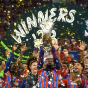 CRYSTAL PALACE MAKE HISTORY IN LEIPZIG WINNING THE UEFA CONFERENCE LEAGUE FINAL TROPHY!