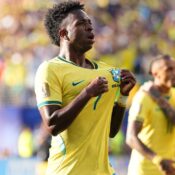 FIFA WORLD CUP :  SATURDAY – 13/06/2026  (PHOTO – VINICIUS JUNIOR CELEBRATES)
