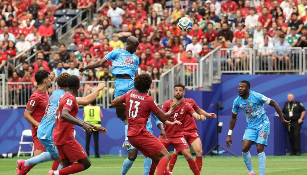 FIFA WORLD CUP : PORTUGAL VS DR CONGO – 17/06/2026  (PHOTO – YOANE WISSA SCORES FOR DR CONGO)