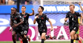 FIFA WORLD CUP 2026 : SOUTH AFRICA VS CANADA – 28/06/2026 (PHOTO – STEPHEN EUSTAQUIO CELEBRATES)