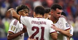 FIFA WORLD CUP 2026 :  FRANCE VS SPAIN – 14/07/2026  (PHOTO – MIKEL OYARZABEL AND SPAIN CELEBRATE)