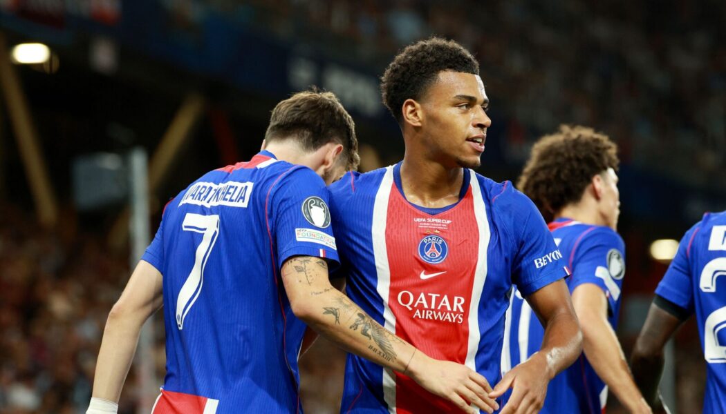 UEFA SUPER CUP : PARIS SAINT-GERMAIN VS ASTON VILLA – 12/08/2026 (PHOTO – DESIRE DOUE CELEBRATES)