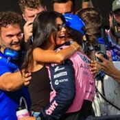 PIERRE GASLY TAKES POLE POSITION IN MONZA!  (PHOTO – PIERRE GASLY AND GIRLFRIEND KIKA CELEBRATE HIS POLE POSITION IN MONZA)