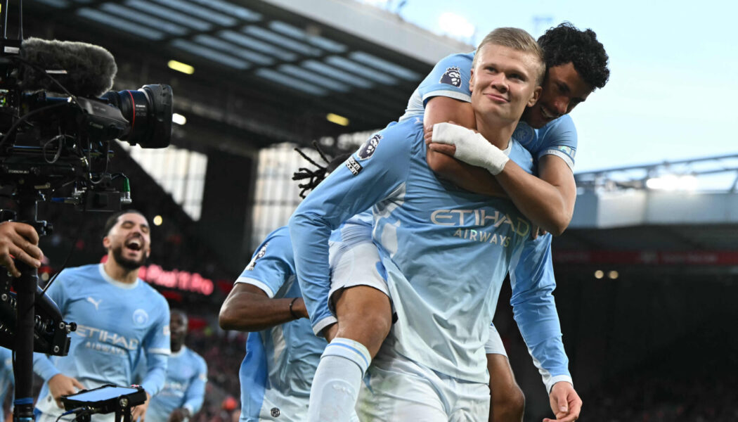 PREMIER LEAGUE : SUNDAY – 11/10/2026  (PHOTO – HAALAND AND MAN CITY CELEBRATE)