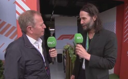 Another Look At Some Exceptionally Brilliant Martin Brundle Moments…! (Photo – Martin Brundle With Keanu Reeves At Silverstone)