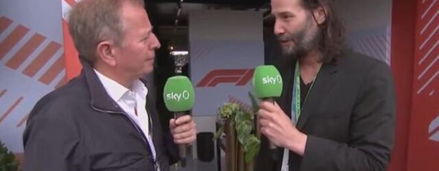 Another Look At Some Exceptionally Brilliant Martin Brundle Moments…! (Photo – Martin Brundle With Keanu Reeves At Silverstone)