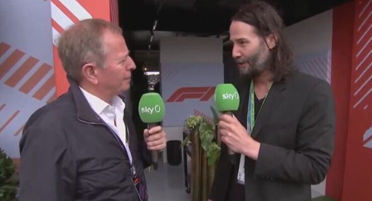 Another Look At Some Exceptionally Brilliant Martin Brundle Moments…! (Photo – Martin Brundle With Keanu Reeves At Silverstone)