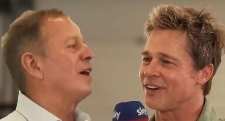 View Martin Brundle’s Interview With Brad Pitt About His Forthcoming F1 Film At The Silverstone Grand Prix