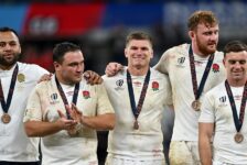 RUGBY WORLD CUP 2023 BRONZE FINAL : ENGLAND VS ARGENTINA – 27/10/2023 – (PHOTO – OWEN FARRELL AND HIS ENGLAND TEAMMATES)