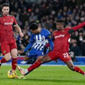 PREMIER LEAGUE : BRIGHTON AND HOVE ALBION VS WOLVERHAMPTON WANDERERS – 22/01/2024