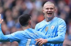 PREMIER LEAGUE : MANCHESTER CITY VS EVERTON – 10/02/2024 – (PHOTO – ERLING HAALAND SHINES AGAINST EVERTON, SCORING A BRILLIANT BRACE!)